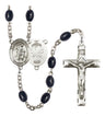Guardian Angel National Guard Silver Plated Rosary for Men