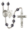 Guardian Angel Paratrooper Silver Plated Rosary for Men