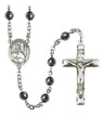Guardian Angel Protector Silver Plated Rosary for Men
