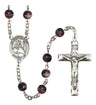 Guardian Angel Protector Silver Plated Rosary for Men