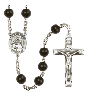Guardian Angel Protector Silver Plated Rosary for Men