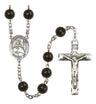 Guardian Angel Protector Silver Plated Rosary for Men