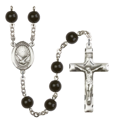 Holy Spirit Silver Plated Rosary for Men