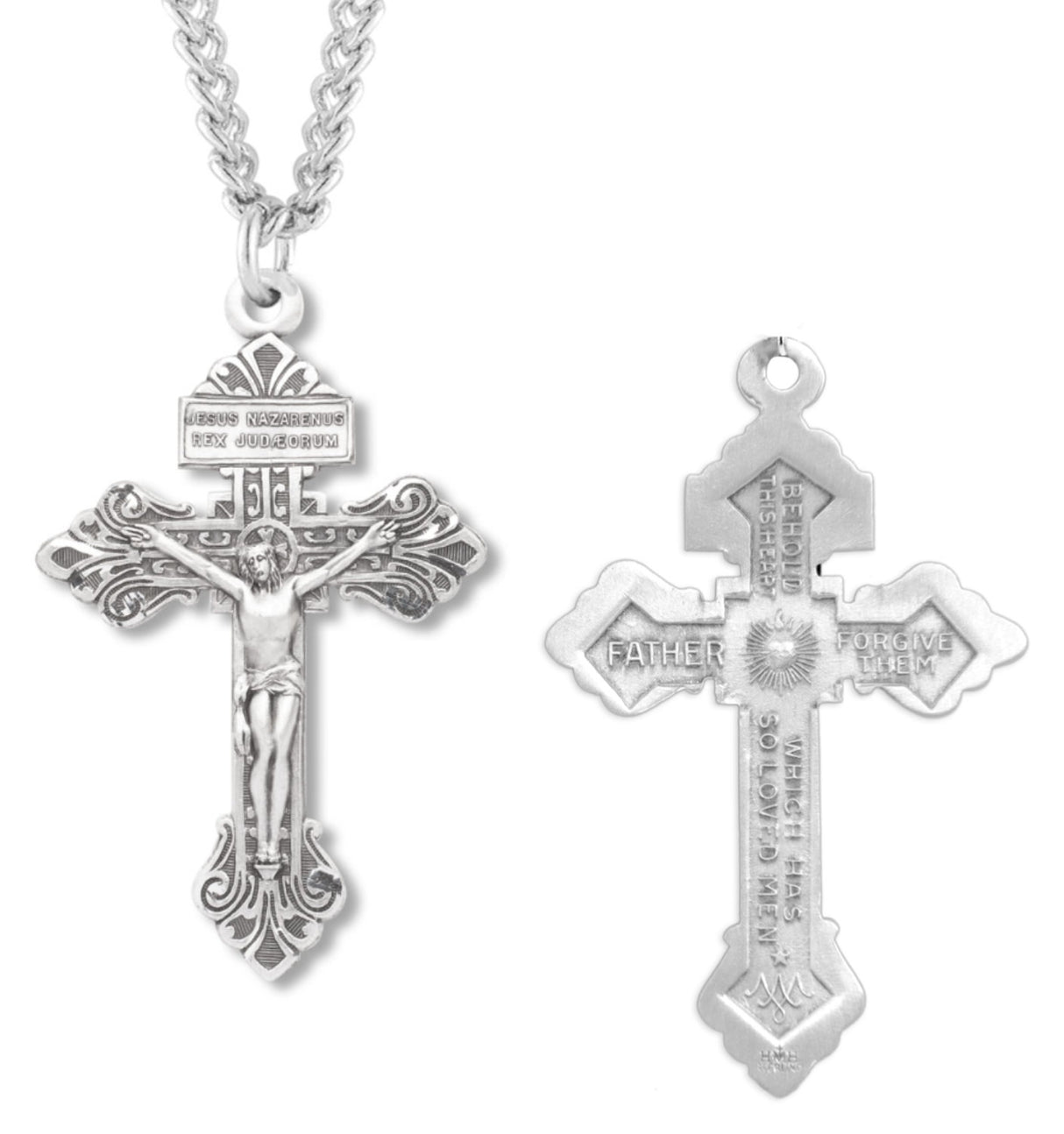Large Pardon Crucifix Pendant for Men