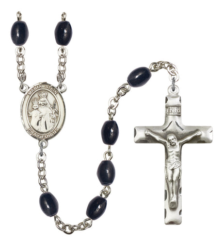 Maria Stein Silver Plated Rosary for Men