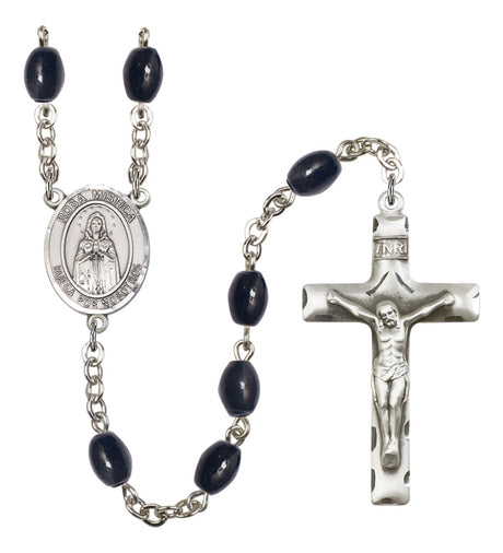 Our Lady Rosa Mystica Silver Plated Rosary for Men
