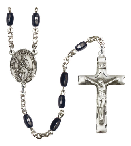 Our Lady of Assumption Silver Plated Rosary for Men