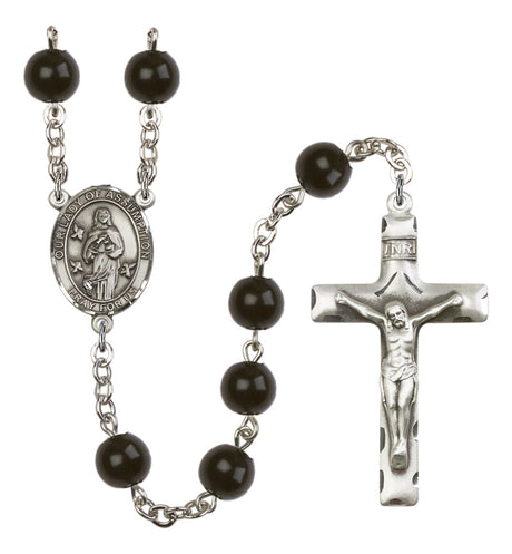Our Lady of Assumption Silver Plated Rosary for Men