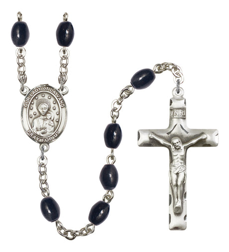 Our Lady of la Vang Silver Plated Rosary for Men