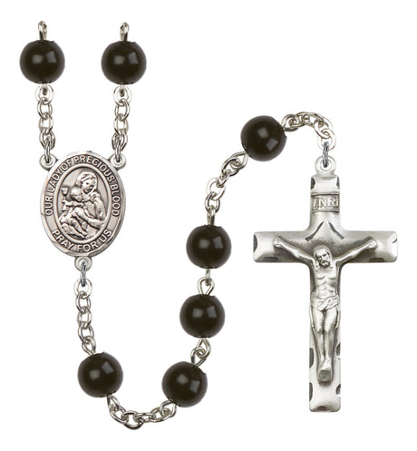 Our Lady of the Precious Blood Silver Plated Rosary for Men