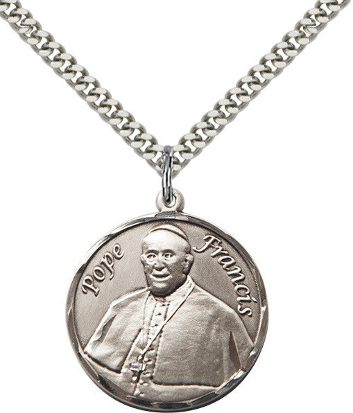 Pope Francis Round Pendant for Men