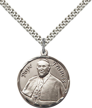 Pope Francis Round Pendant for Men
