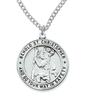 Round St. Christopher Medal for Women