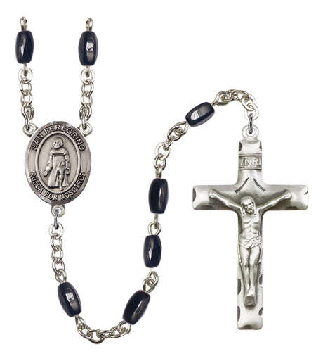 San Peregrino Silver Plated Rosary for Men