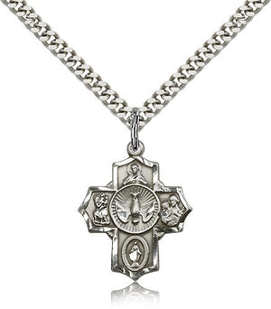 Men's Smaller 5-Way Pendant with Dove Center