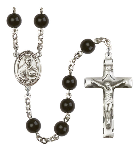 St. Albert the Great Silver Plated Rosary for Men