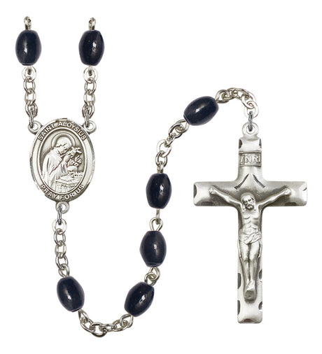 St. Aloysius Gonzaga Silver Plated Rosary for Men