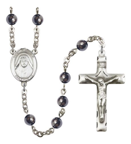 St. Alphonsa of India Silver Plated Rosary for Men