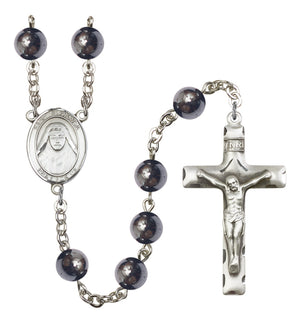 St. Alphonsa of India Silver Plated Rosary for Men