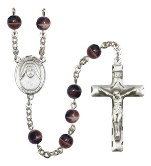 St. Alphonsa of India Silver Plated Rosary for Men