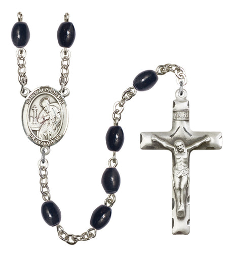 St. Alphonsus Silver Plated Rosary for Men