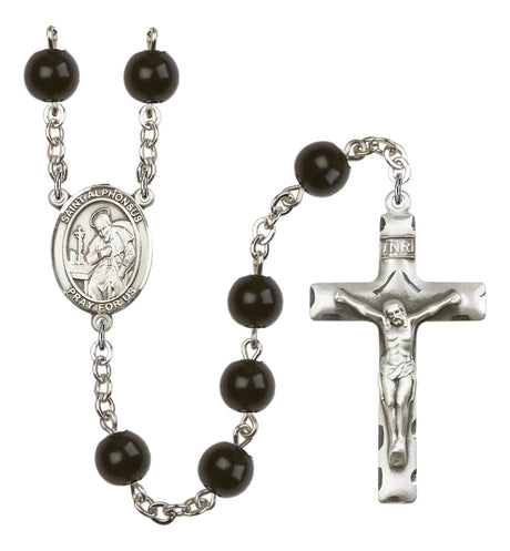 St. Alphonsus Silver Plated Rosary for Men