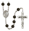 St. Anne Silver Plated Rosary for Men