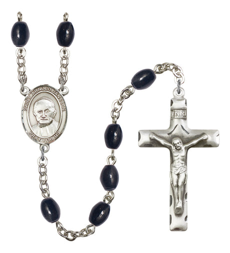 St. Arnold Janssen Silver Plated Rosary for Men
