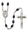 St. Austin Silver Plated Rosary for Men