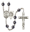St. Benedict Silver Plated Rosary for Men