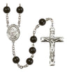 St. Bernard of Montjoux Silver Plated Rosary for Men