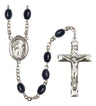 St. Brendan the Navigator Silver Plated Rosary for Men