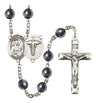 St. Camillus of Lellis Nurse Silver Plated Rosary for Men