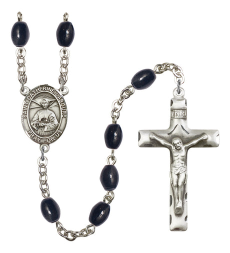 St. Catherine Laboure Silver Plated Rosary for Men