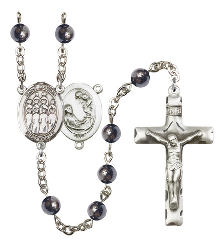 St. Cecilia Choir Silver Plated Rosary for Men