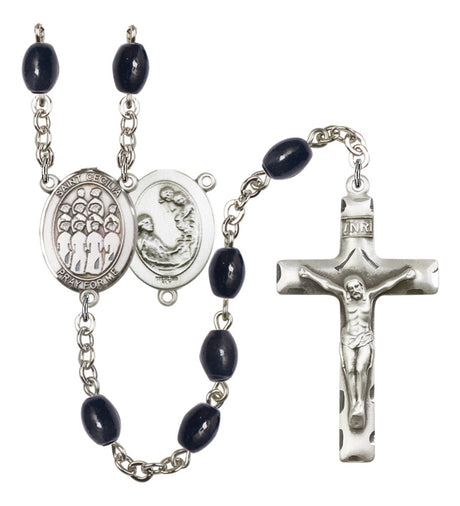 St. Cecilia Choir Silver Plated Rosary for Men