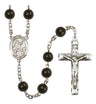 St. Colette Silver Plated Rosary for Men