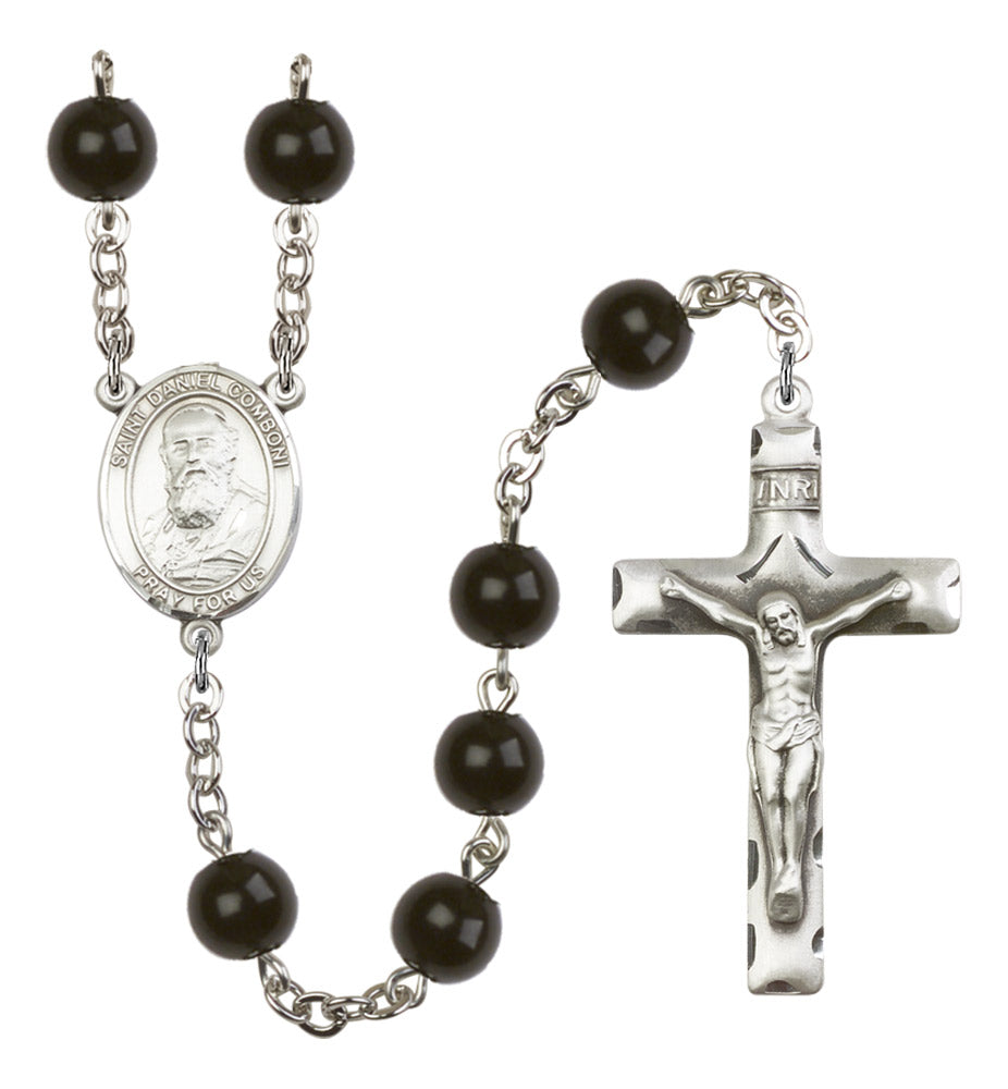 St. Daniel Comboni Silver Plated Rosary for Men