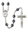 St. Edward the Confessor Silver Plated Rosary for Men