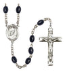 St. Edward the Confessor Silver Plated Rosary for Men