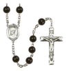 St. Edward the Confessor Silver Plated Rosary for Men