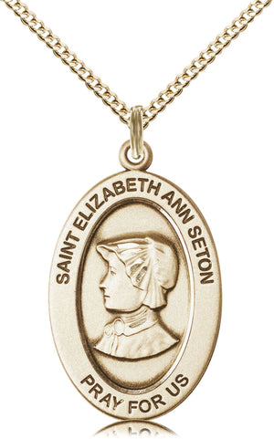 St. Elizabeth Ann Seton Oval Necklace for Women