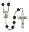 St. Florian Silver Plated Rosary for Men