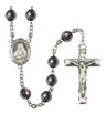 St. Frances Cabrini Silver Plated Rosary for Men