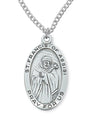 St. Francis of Assisi Medal Sterling Silver for Men