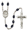 St. Gabriel Possenti Silver Plated Rosary for Men