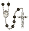 St. Gabriel Possenti Silver Plated Rosary for Men
