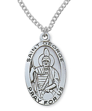 St. George Medal Sterling Silver for Women