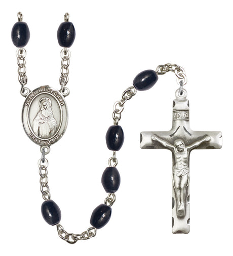 St. Hildegard von Bingen Silver Plated Rosary for Men