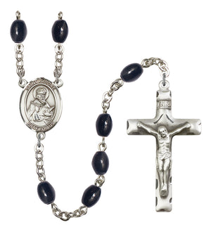 St. Isidore of Seville Silver Plated Rosary for Men